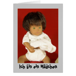 Sasha Baby Geburtsanzeige Karte Hälsningskort