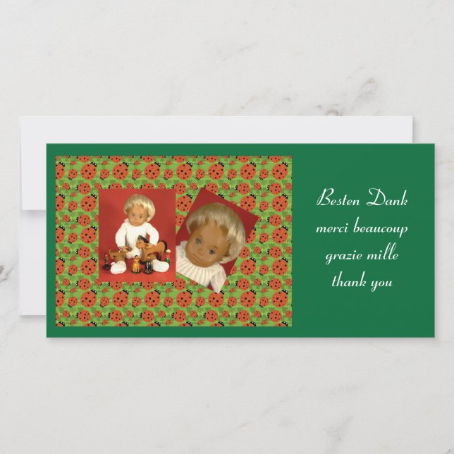 Sasha DANKE Fotokarte Tack Kort (Framsida)