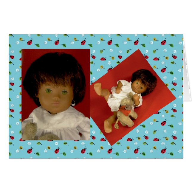 Sasha Morgenthaler Puppe Karte Hälsningskort (Framsidan Horizontal)