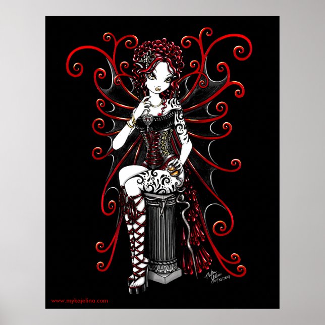 Sasha Red Couture Fairy Poster (Framsidan)