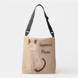Sasha Siamese Cat Person Kattunge Tittar bort kons Axelväska
