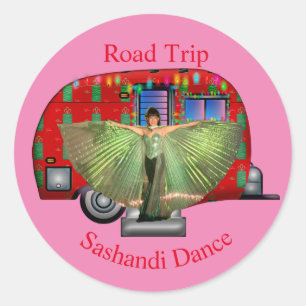 Sashandi Dance Road Resa Thunder_Cove Runt Klistermärke