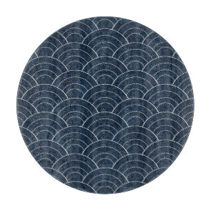 Sashiko Embroidery: Indigo Japanska Mönster.