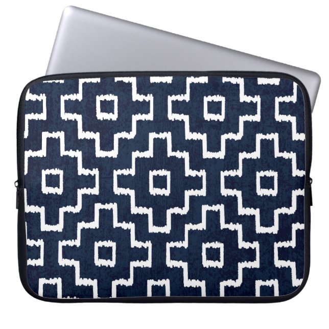 Sashiko Mönster: Traditionell japansk broderiy Laptop Fodral (Framsidan)