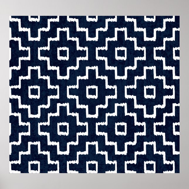 Sashiko Mönster: Traditionell japansk broderiy Poster (Framsidan)