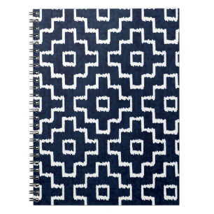 Sashiko sömlös indigo dye mönster med tradition anteckningsbok