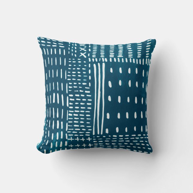 Sashiko Stitches Kudde (Framsida)