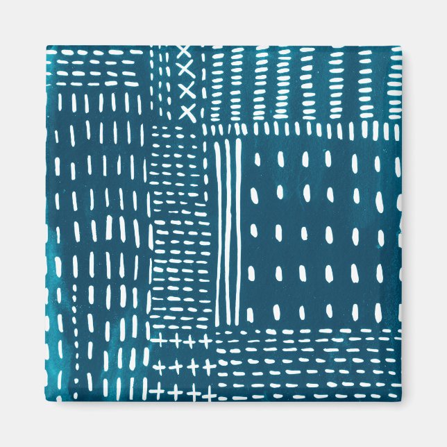 Sashiko Stitches Magnet (Framsidan)