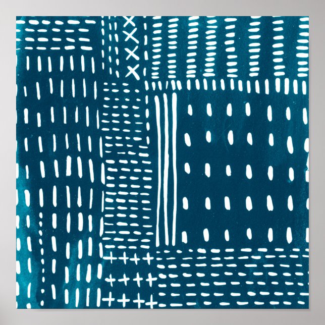 Sashiko Stitches Poster (Framsidan)