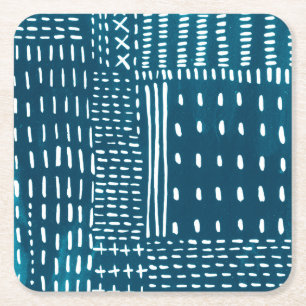 Sashiko Stites Underlägg Papper Kvadrat
