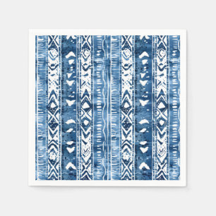 Sashiko White och Blue Pappersservett