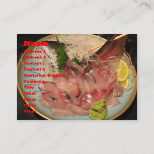 Sashimi 刺 身 visitkort