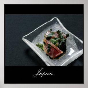 Sashimi i den Japan affischen Poster