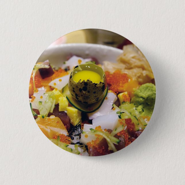 Sashimi Salmon Tuna Fish Seafood Caviar Japanska Knapp (Framsida)