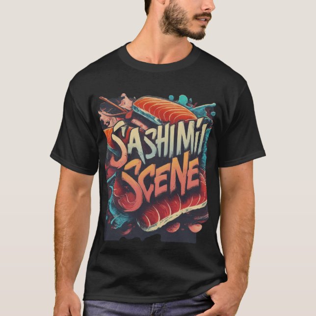 Sashimi Scene. T Shirt (Framsida)