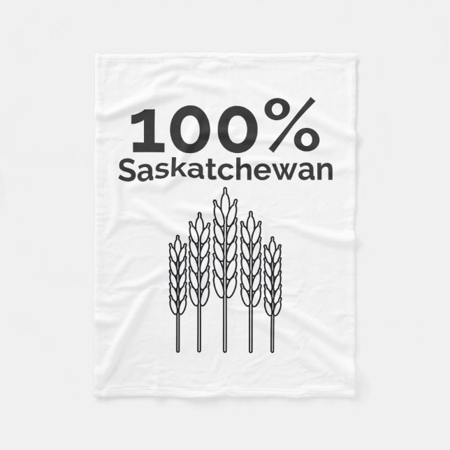 Saskatchewan bonde fleecefilt (Framsidan)