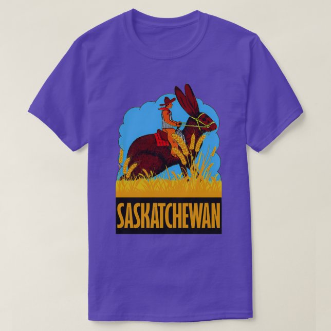 Saskatchewan Canada Vintage Travel T Shirt (Design framsida)