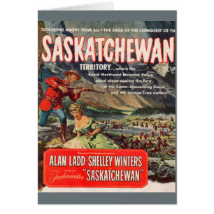 Saskatchewan-filmen poster en bild hälsningskort