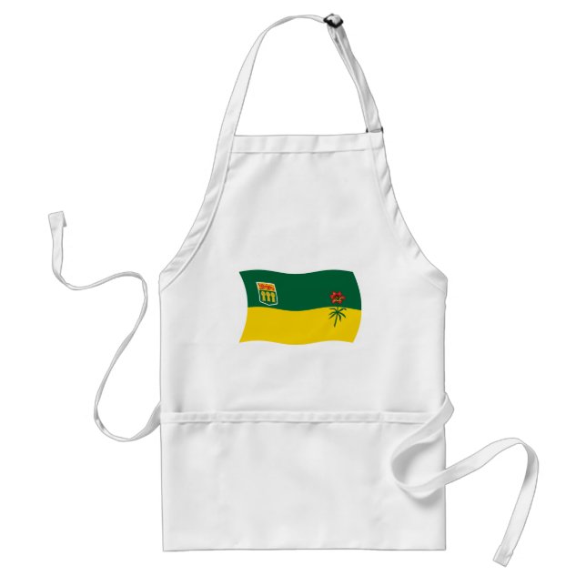 Saskatchewan Flagga Apron Förkläde (Framsidan)