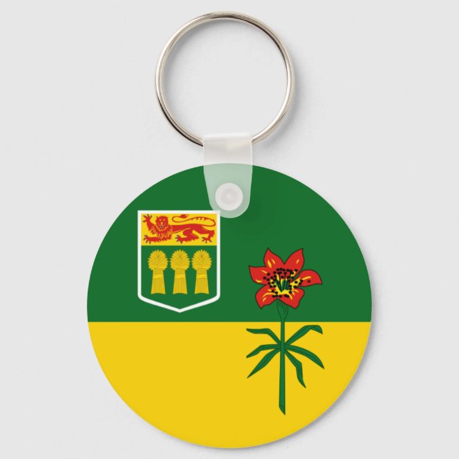 Saskatchewan Flagga (CANADA) Nyckelring (Framsida)