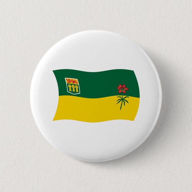 Saskatchewan Flagga Knapp (Framsida)
