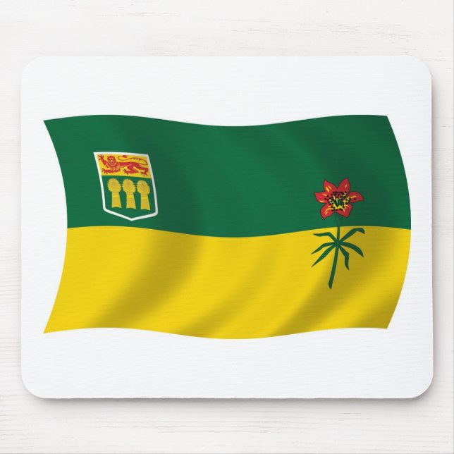 Saskatchewan Flagga Mousepad Musmatta (Framsidan)