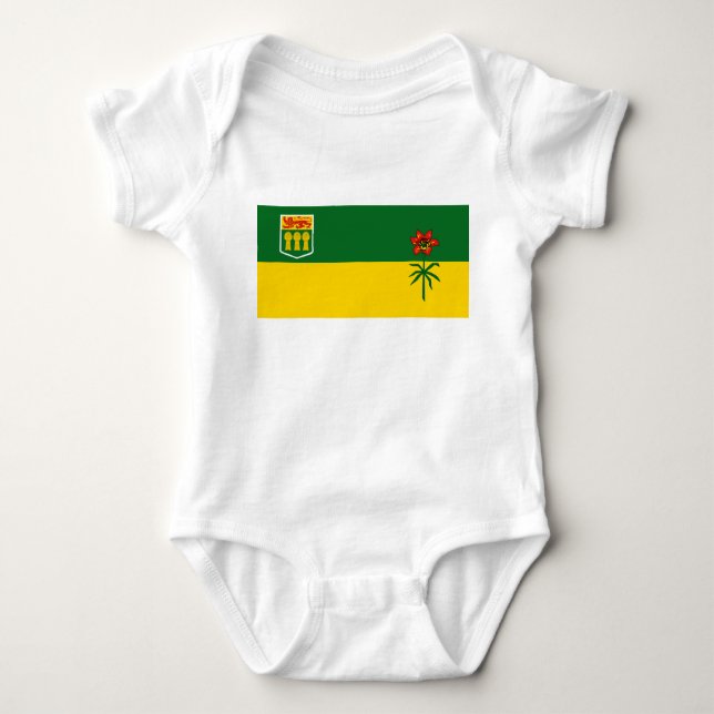 Saskatchewan flagga t shirt (Framsida)