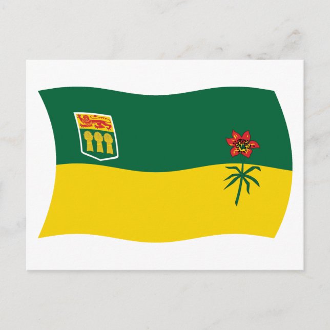 Saskatchewan Flagga vykort (Framsida)