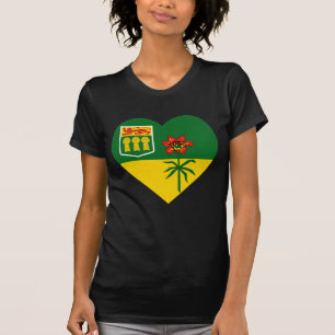 Saskatchewan flaggahjärta tröja