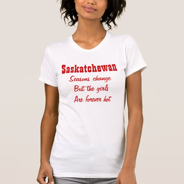 Saskatchewan-flickor Tee Shirt (Framsida)