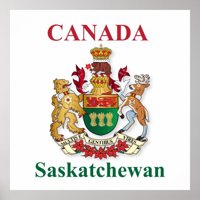 Saskatchewan jackar arm poster (Framsidan)