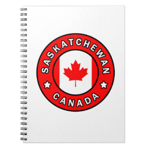 Saskatchewan Kanada Anteckningsbok Med Spiral