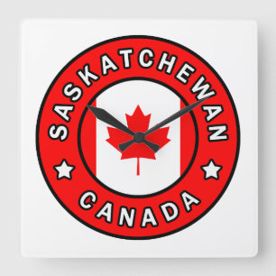 Saskatchewan Kanada Fyrkantig Klocka