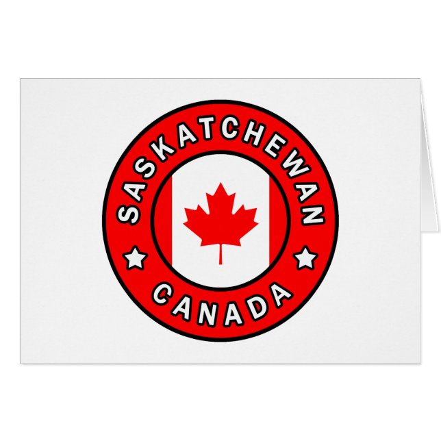 Saskatchewan Kanada Hälsningskort (Framsidan Horizontal)
