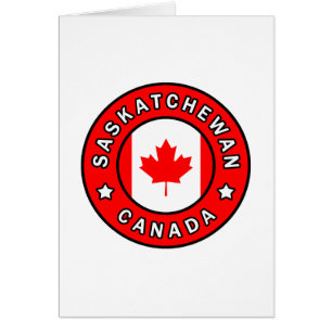 Saskatchewan Kanada Hälsningskort