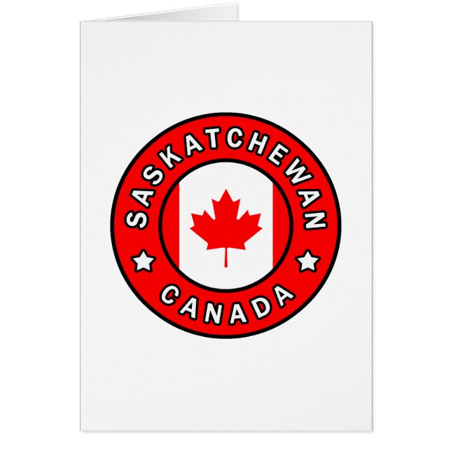 Saskatchewan Kanada Hälsningskort (Framsidan)