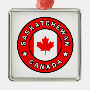 Saskatchewan Kanada Julgransprydnad Metall
