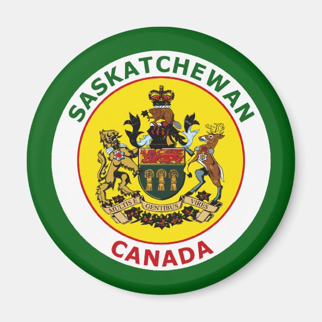 SASKATCHEWAN, KANADA MAGNET (Framsidan)