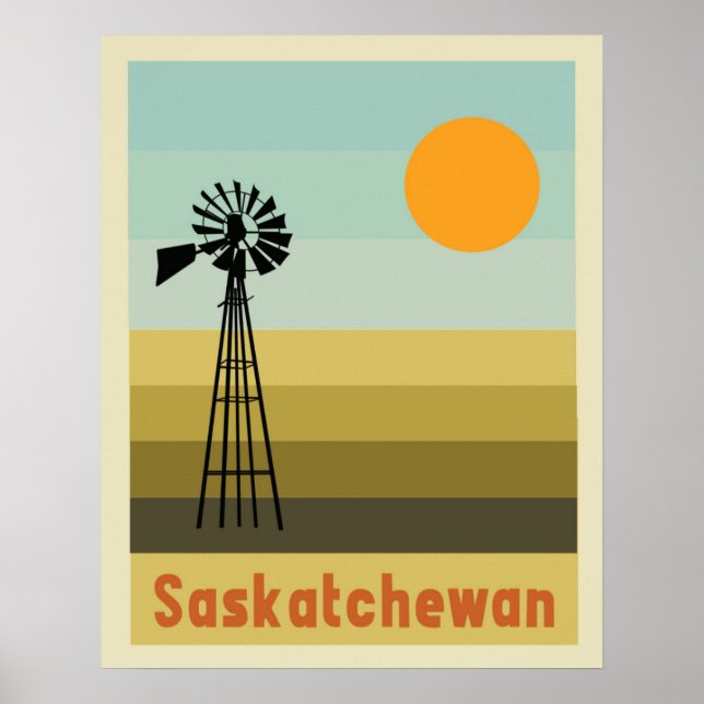 Saskatchewan Kanada Poster (Framsidan)