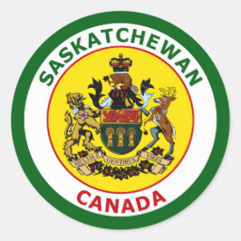 SASKATCHEWAN, KANADA RUNT KLISTERMÄRKE