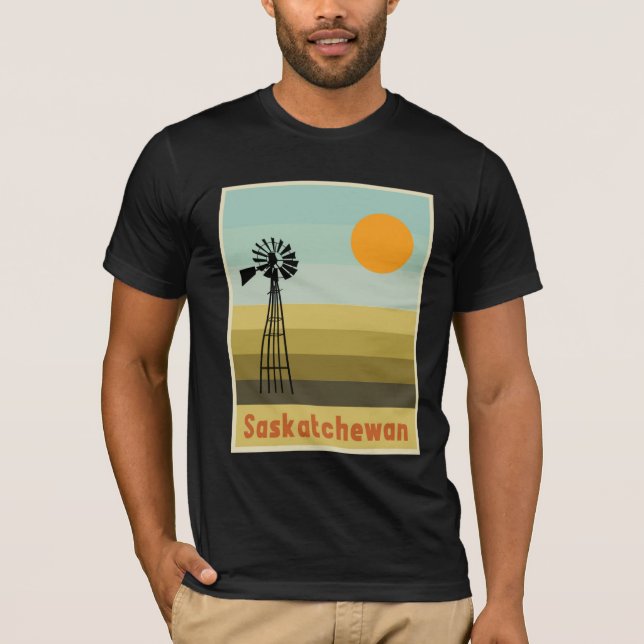 Saskatchewan Kanada T Shirt (Framsida)