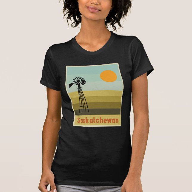 Saskatchewan Kanada T Shirt (Framsida)