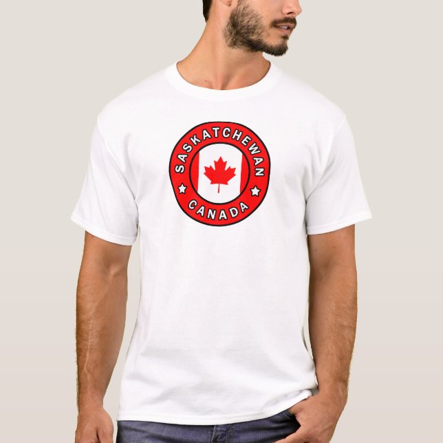 Saskatchewan Kanada Tee Shirt (Framsida)
