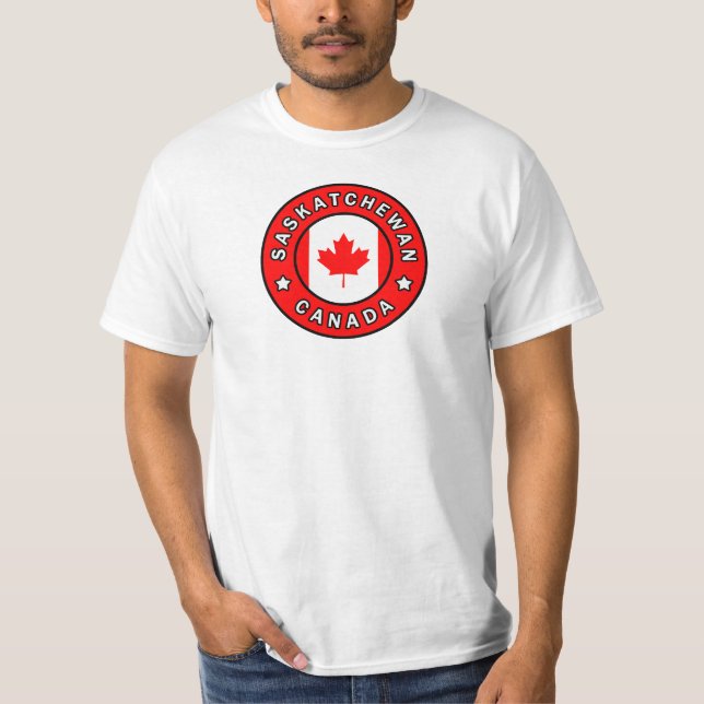 Saskatchewan Kanada Tee Shirt (Framsida)