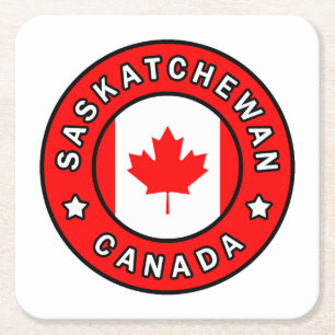 Saskatchewan Kanada Underlägg Papper Kvadrat