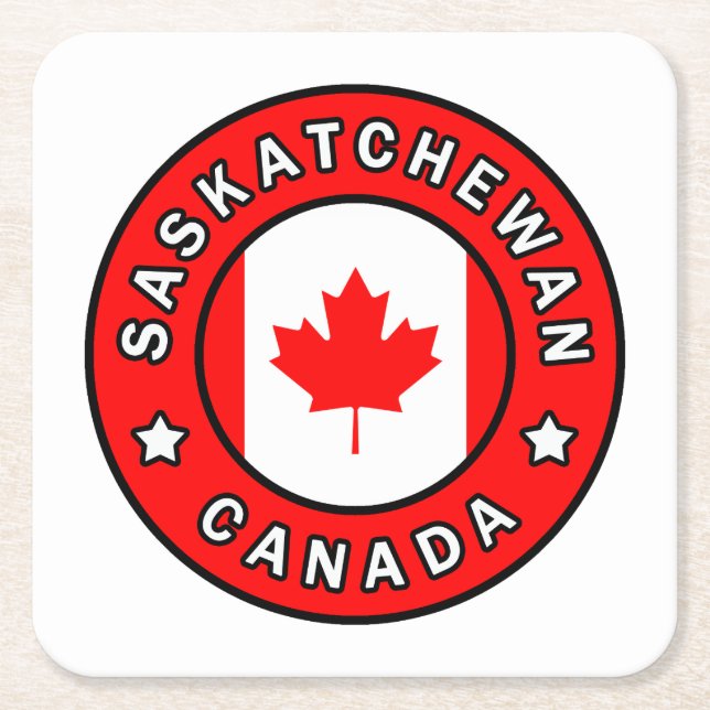 Saskatchewan Kanada Underlägg Papper Kvadrat (Framsidan)