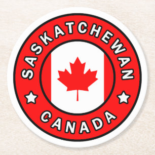 Saskatchewan Kanada Underlägg Papper Rund