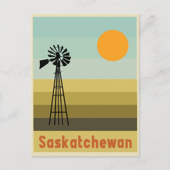 Saskatchewan Kanada Vykort (Framsida)