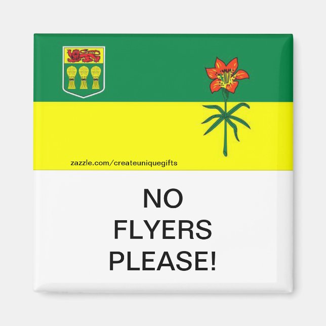 Saskatchewan No Flyers, e-postbox Magnet (Framsidan)
