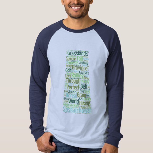 Saskatchewan ordskjorta t-shirt (Framsida)